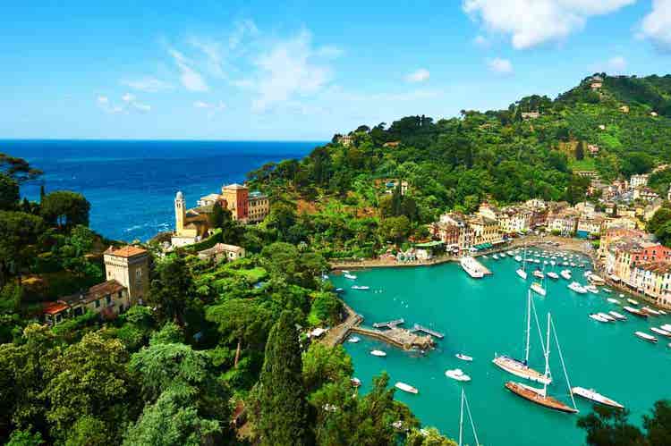 village and sea.