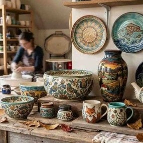art in pots