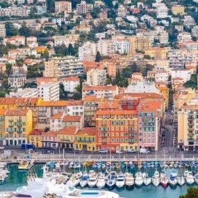 Nice in France, the harbor