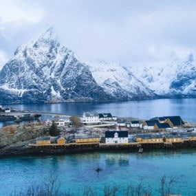 The fishing village of Reine, Lofoten, Norway